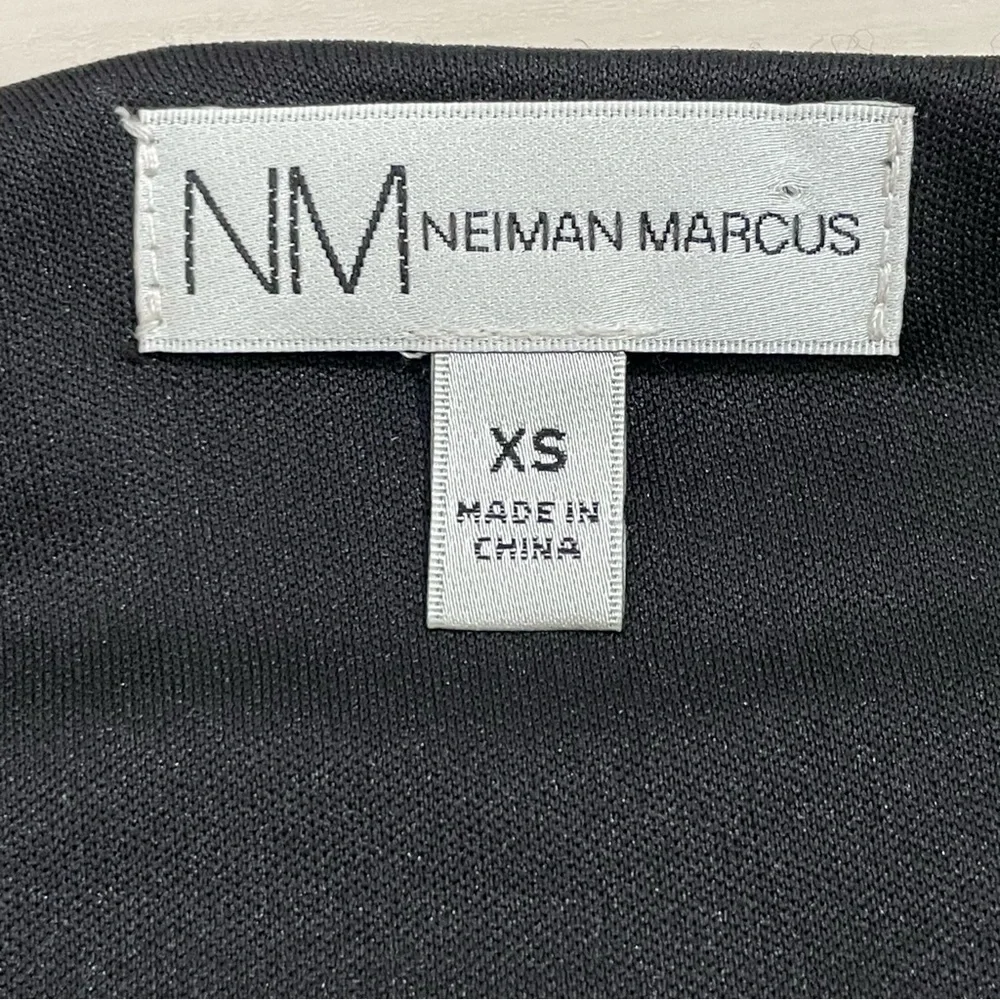 Neiman Marcus Women's XS Little Black Dress Lace Longsleeve Lined - Picture 10 of 14